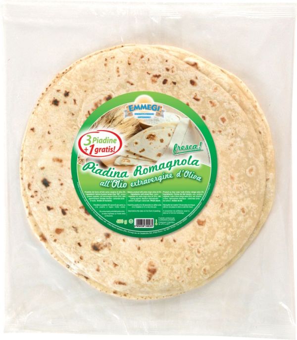 Piadina Olio E.v.o. 3+1 gr.480