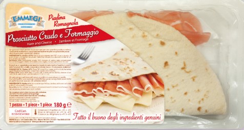 Piadina farcita Prosciutto crudo / Formaggio gr.180