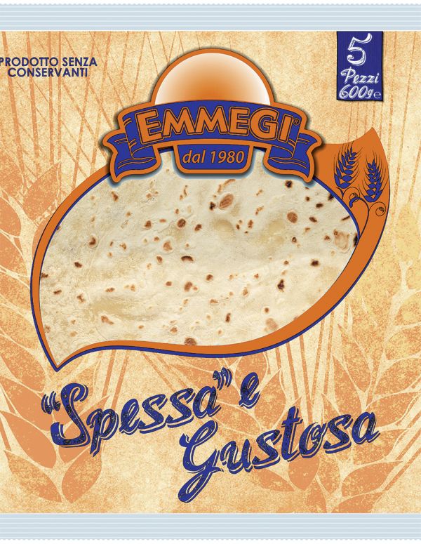 Piadina Spessa & Gustosa classica gr.600