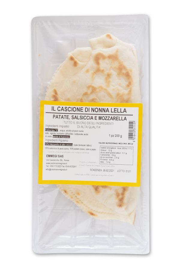 Cassone Patate/Salsiccia/Mozzarella gr.200